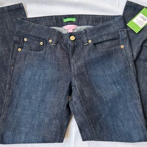 BNWT Lilly Pulitzer Palm Beach cropped Jeans size 0